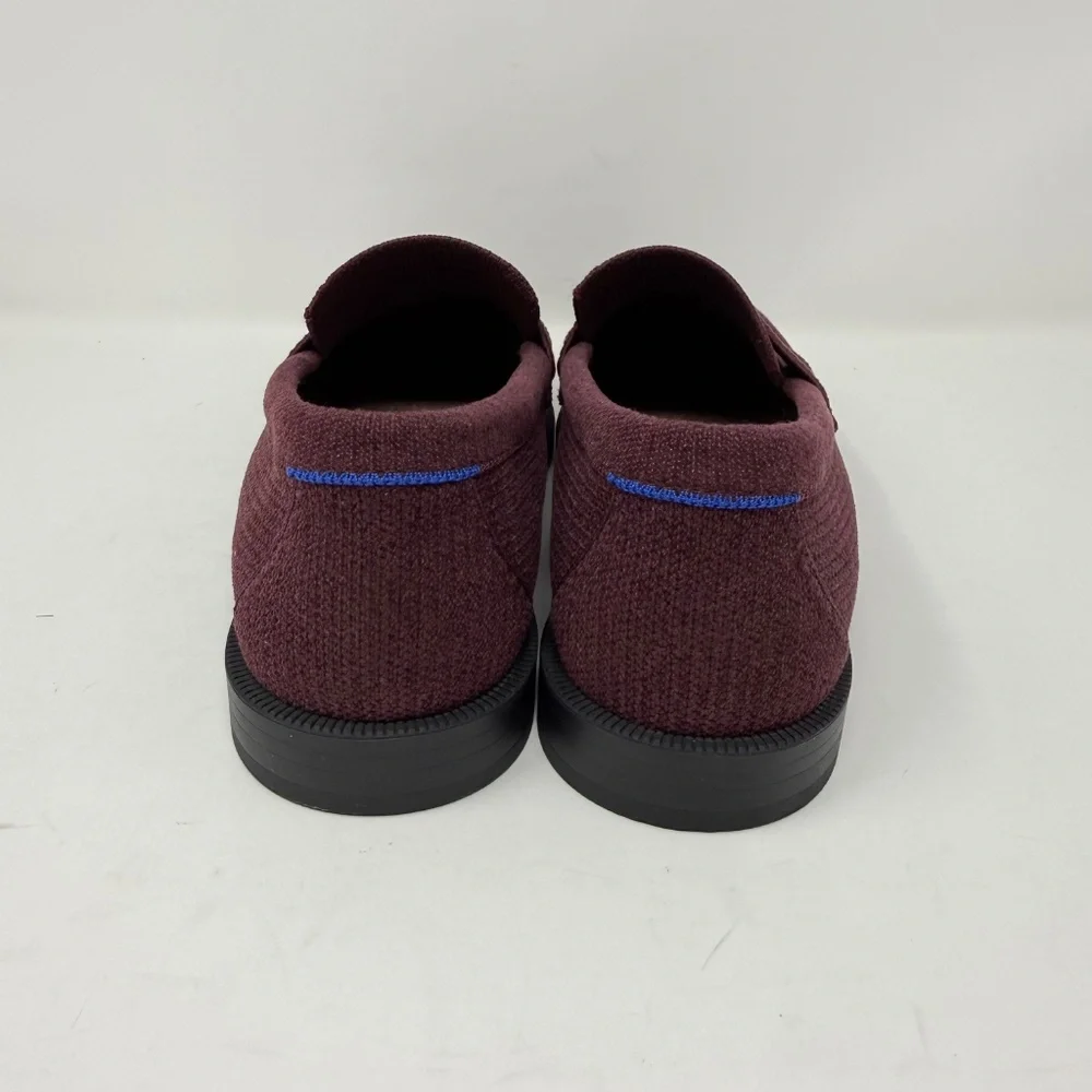 New Rothy's The ReVelvet Penny Loafer Revelvet Syrah Sz 9 - Picture 5 of 13